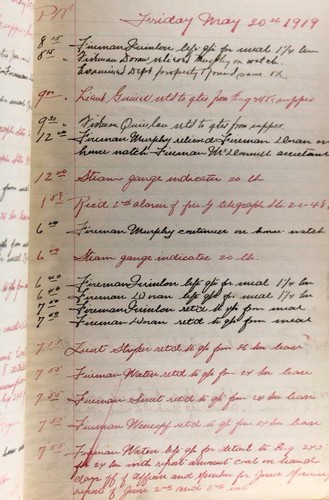 1919 FDNY Station Log Journal Brooklyn NY Fire Department Engine Company 276 - Picture 5 of 11