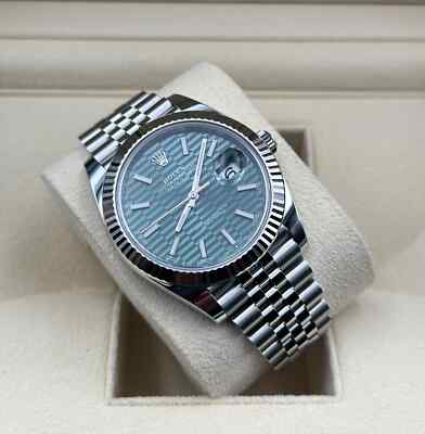 Rolex Datejust 126334 41MM Stainless Steel Green Motif Men's