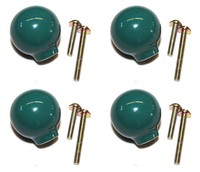 (4-pack) Liberty Hardware Drawer Knob Ball Green Ceramic Cabinet Pull 1.25 (4-pack) Liberty Hardware Drawer Knob Ball Green Ceramic Cabinet Pull 1.25