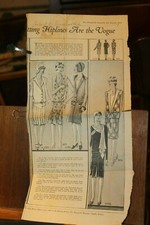 August 1929 Household Magazine Dresses Ice Cream Recipes Cut Page 