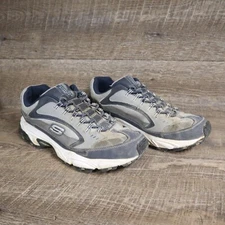 Skechers Stamina Nuovo Athletic Sneakers Blue Gray Black Men's Size 11.5