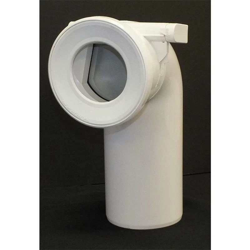 Viega WC Anschlussbogen mit Rückstauklappe DN100 90 Grad weiß Nr. 3811.5 138882 - Bild 2 von 3