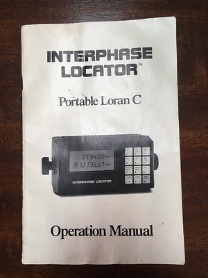1988 Interphase Locator Portable Loran C Operation Manual (BD)