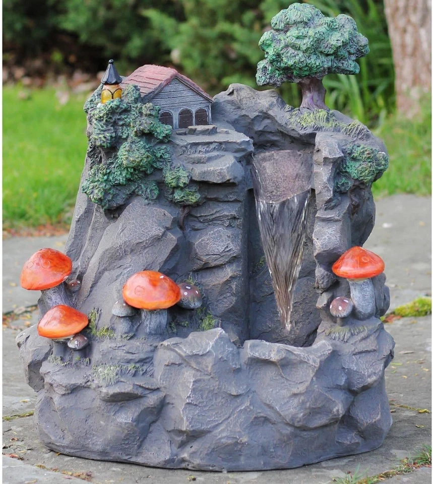 Northlight 24.5IN LED Iluminado Setas Por Cascada Patio Jardín Fuente de Agua Foto 4 de 4