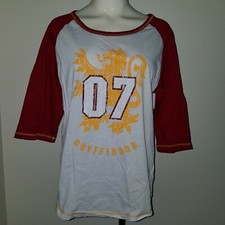 NWT Harry Potter Gryffindor Hogwarts Baseball Tee Women's XL Wizarding World