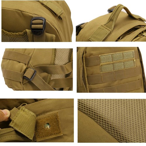 Tactical Military Molle Backpack Camping Hiking Rucksacks Outdoor Travel Bag - Picture 7 of 19