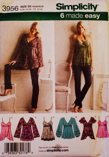 U PICK! SIMPLICITY TOP SHIRT BLOUSE HALTER CORSET TUNIC Pattern Sz 4-22 PLUS UC - Picture 26 of 57