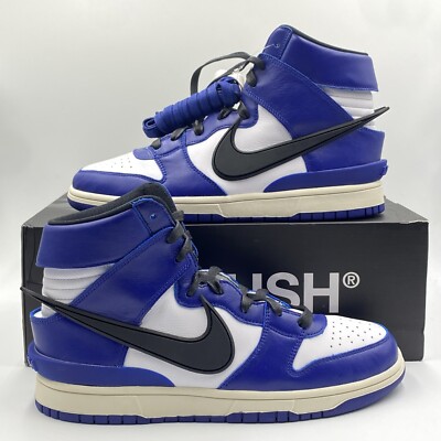 Nike Dunk High X Ambush Deep Royal Turnschuhe Größe UK 8,5 Herren neu mit Etikett CU7544-400