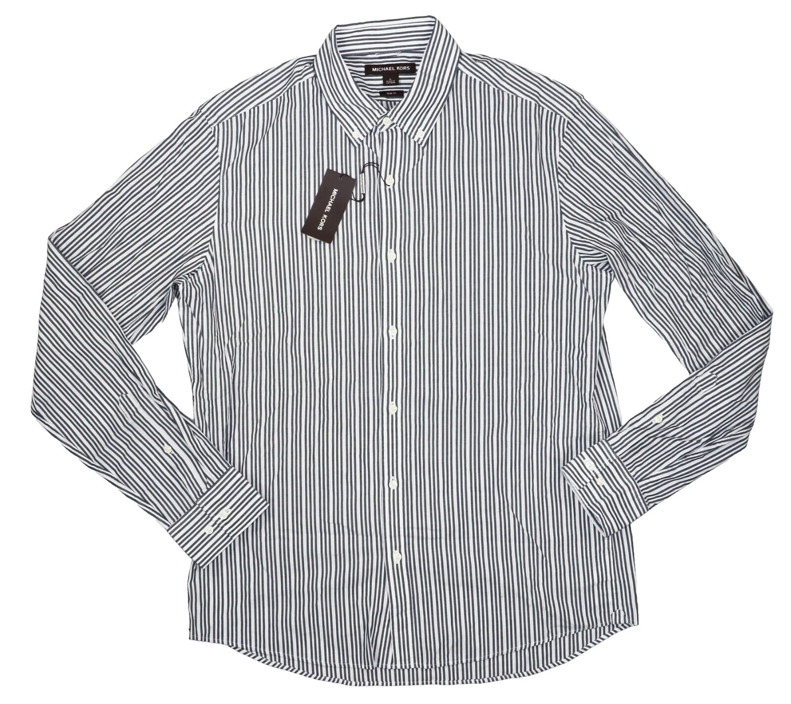 Camisas informales para hombre Michael Kors a rayas de algodón con botones