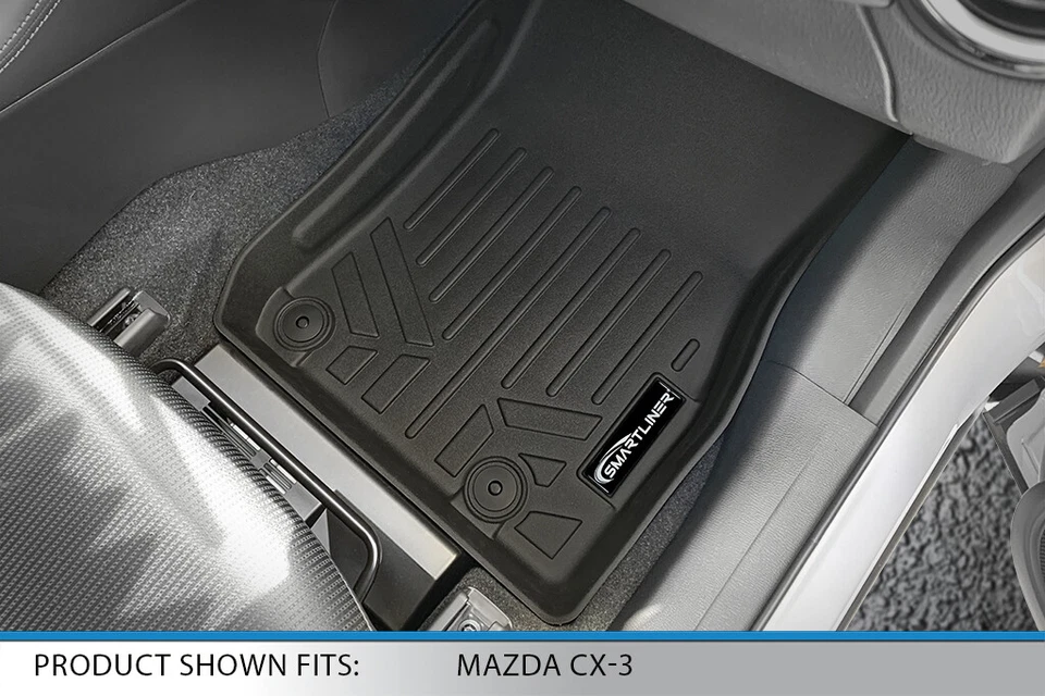 SMARTLINER Custom Fit Floor Mats 2 Row Cargo Trunk Liner 2016-2021 Mazda CX-3 Foto 3 de 4