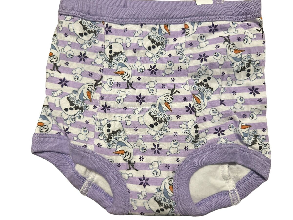 Disney Frozen Toddler Girls Training Pants Underwear Briefs 7 pair 3T  Cotton