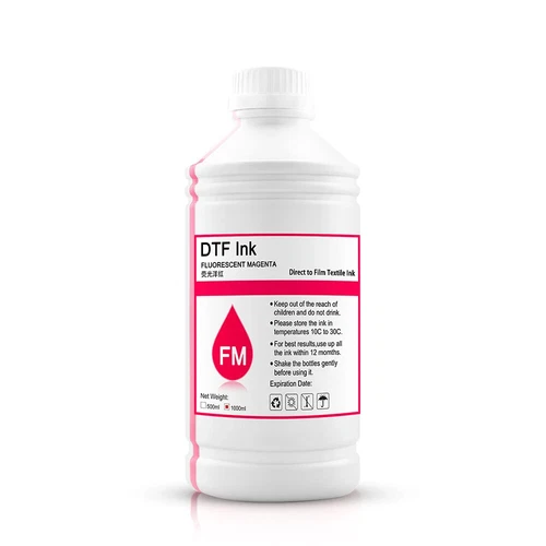 5*1000ML Fluorescent DTF Ink for Epson XP600 4720 I3200 Printer