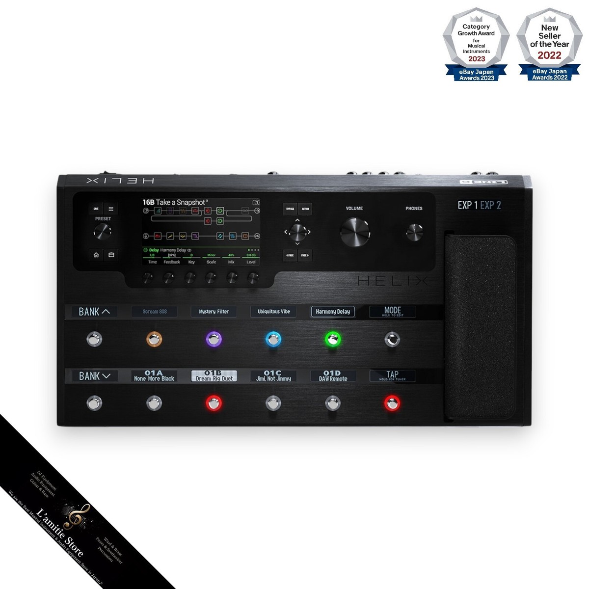 週末セール line6 helix floor krp-001 k.e.s Line 6 Helix Floor Multi Effects Processor Japan Audio