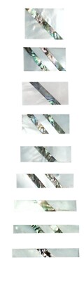 Inlay Fret Rectangular Abalone Slash with MOP 9 pc 080729ABMOP