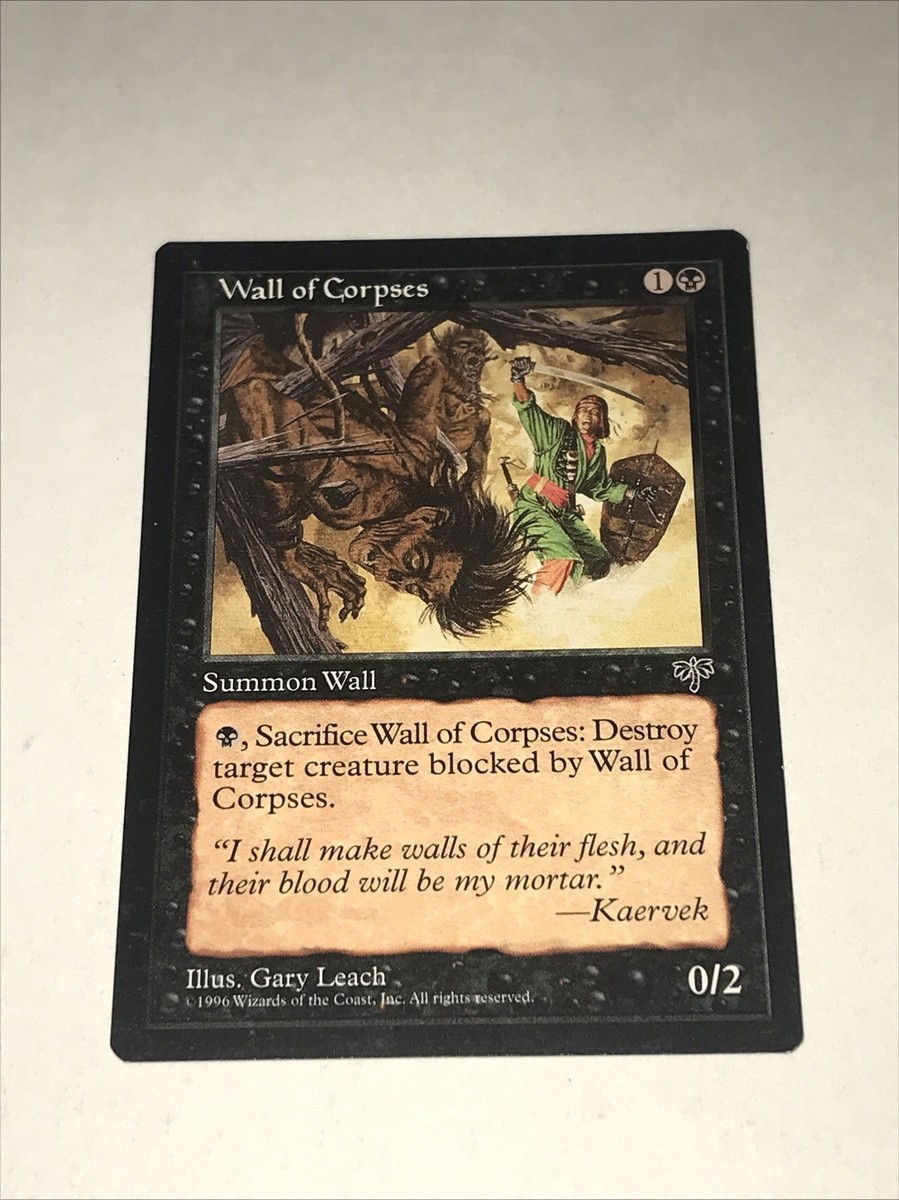 MTG Mirage --- WALL OF CORPSES Magic the Gathering Card | eBay