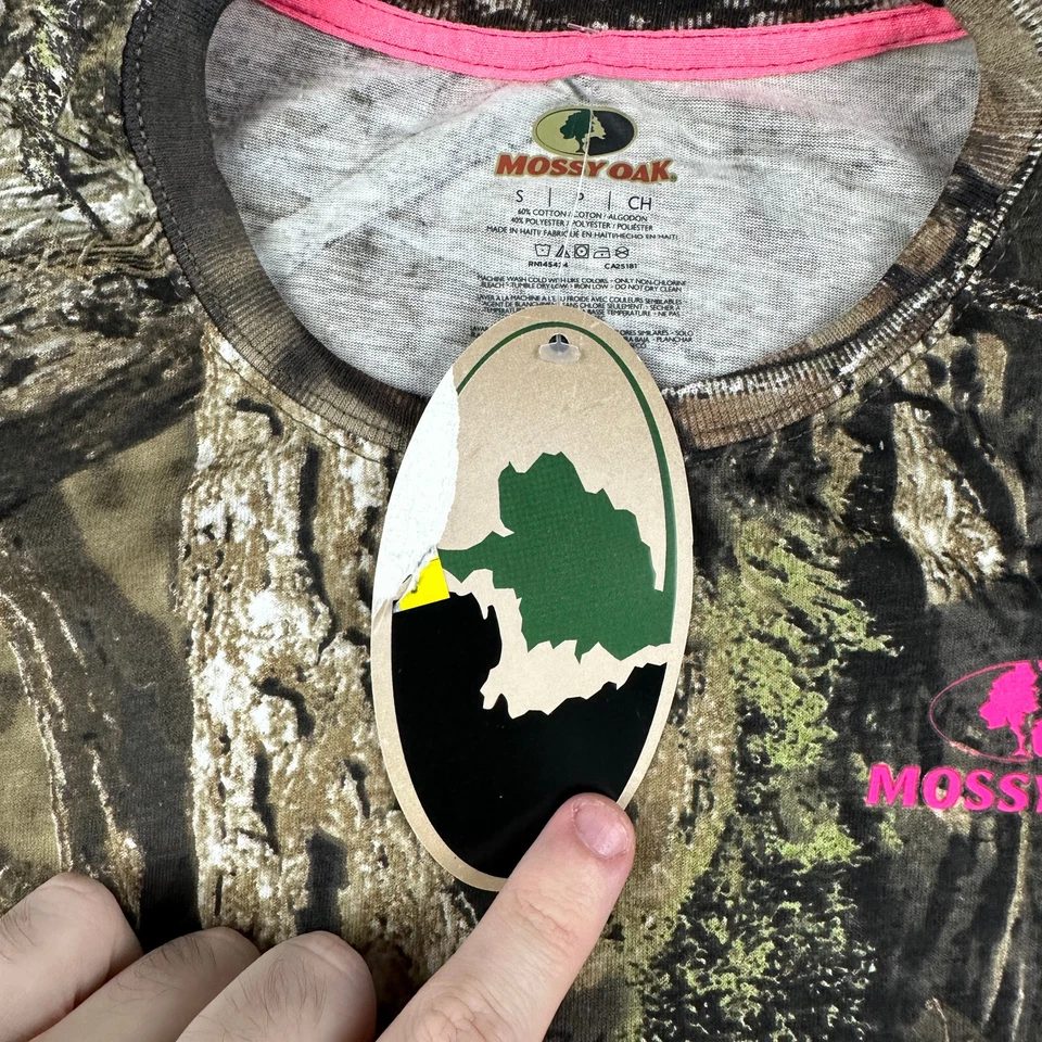 Mossy Oak Shirt Womens Small Camo Break Up Country Long Sleeve Outdoor Ladies - Image 3 of 4