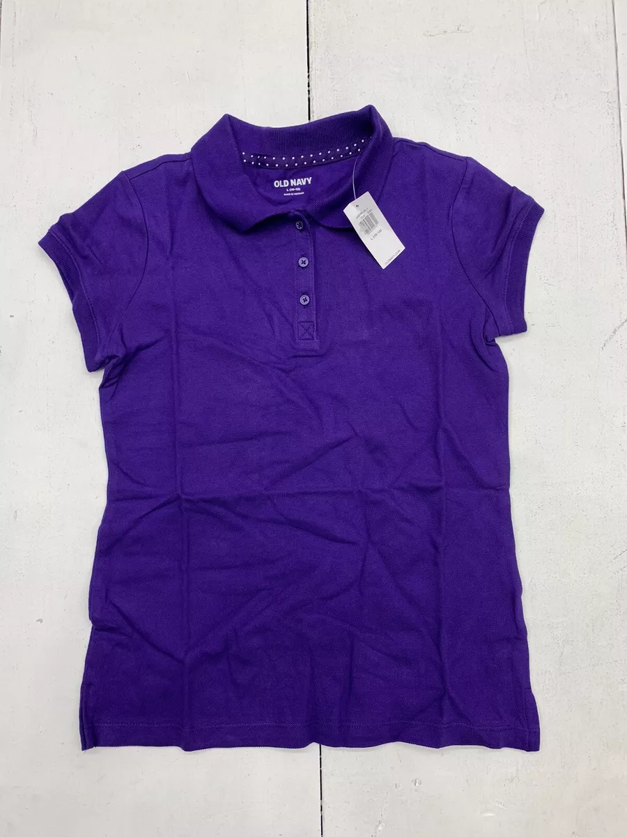 Girls purple polo shirt cheap