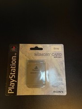 Sony PlayStation 1 PS1 Memory Card Gray SCPH-1020 E Brand New Sealed In Pack