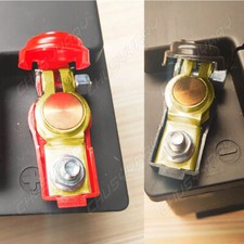 2 Car Battery Terminal Connector Positive Negative Post Heavy Duty Clamp Clip