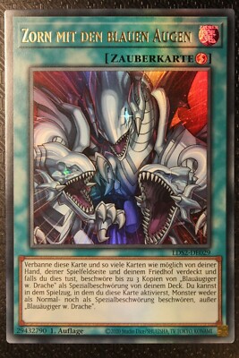 Zorn mit den blauen Augen - LDS2, Ultra Rare, 1. Auflage, Yu-Gi-Oh.