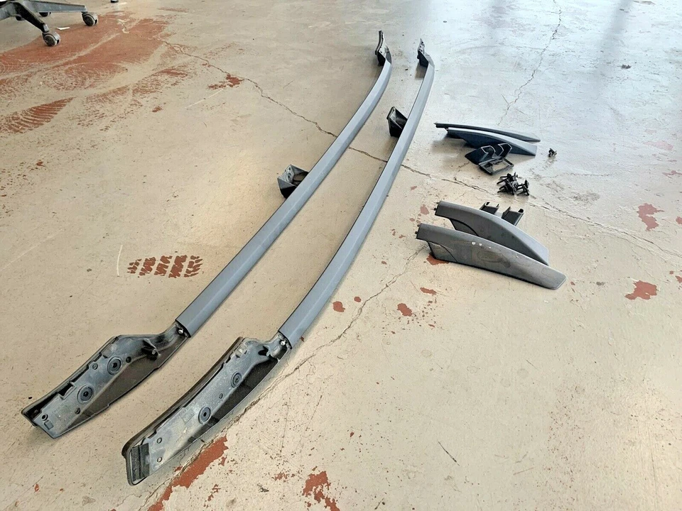 Conjunto de riel de carga portaequipajes de techo negro OEM Volvo XC90 2003-2014 Foto 2 de 4