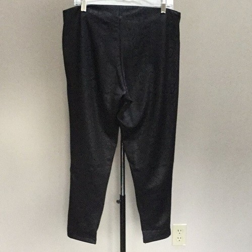 Snake Print Leggings Black Soft Surroundings Perfect Ponte Size LP Pull On NEW - Picture 2 of 5