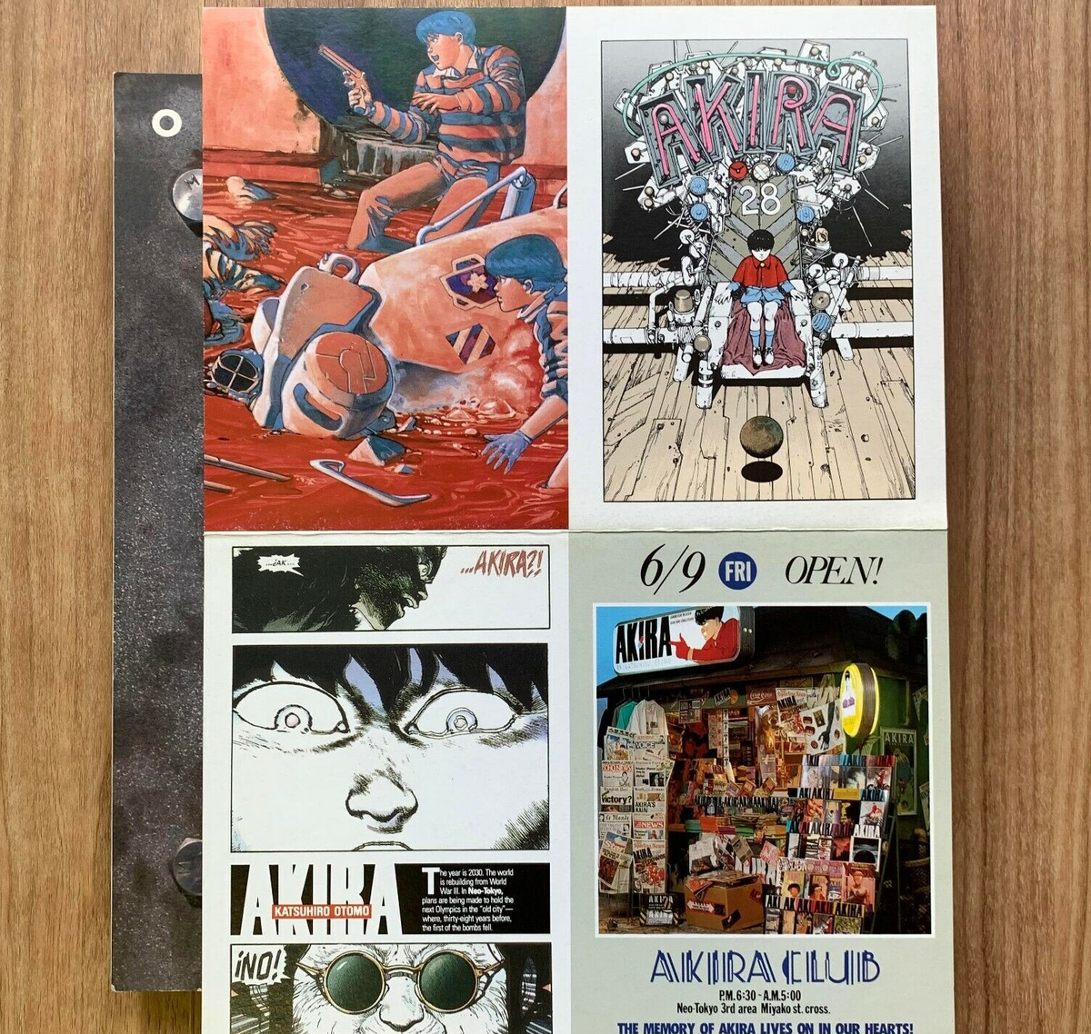 AKIRA CLUB w/ Postcard Otomo Katsuhiro Illustration Book Comic