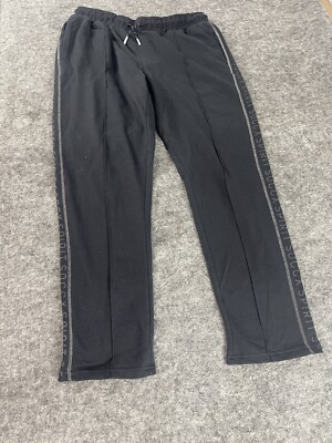 Soccx Sweatpants Womens Extra Large Blue Beaded Navy Pleated Joggers N299