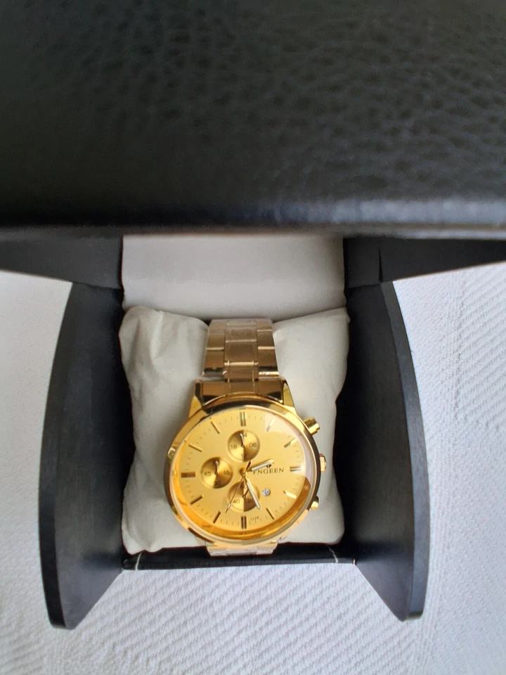 Stylish Men's gold watch - Image 3 of 4