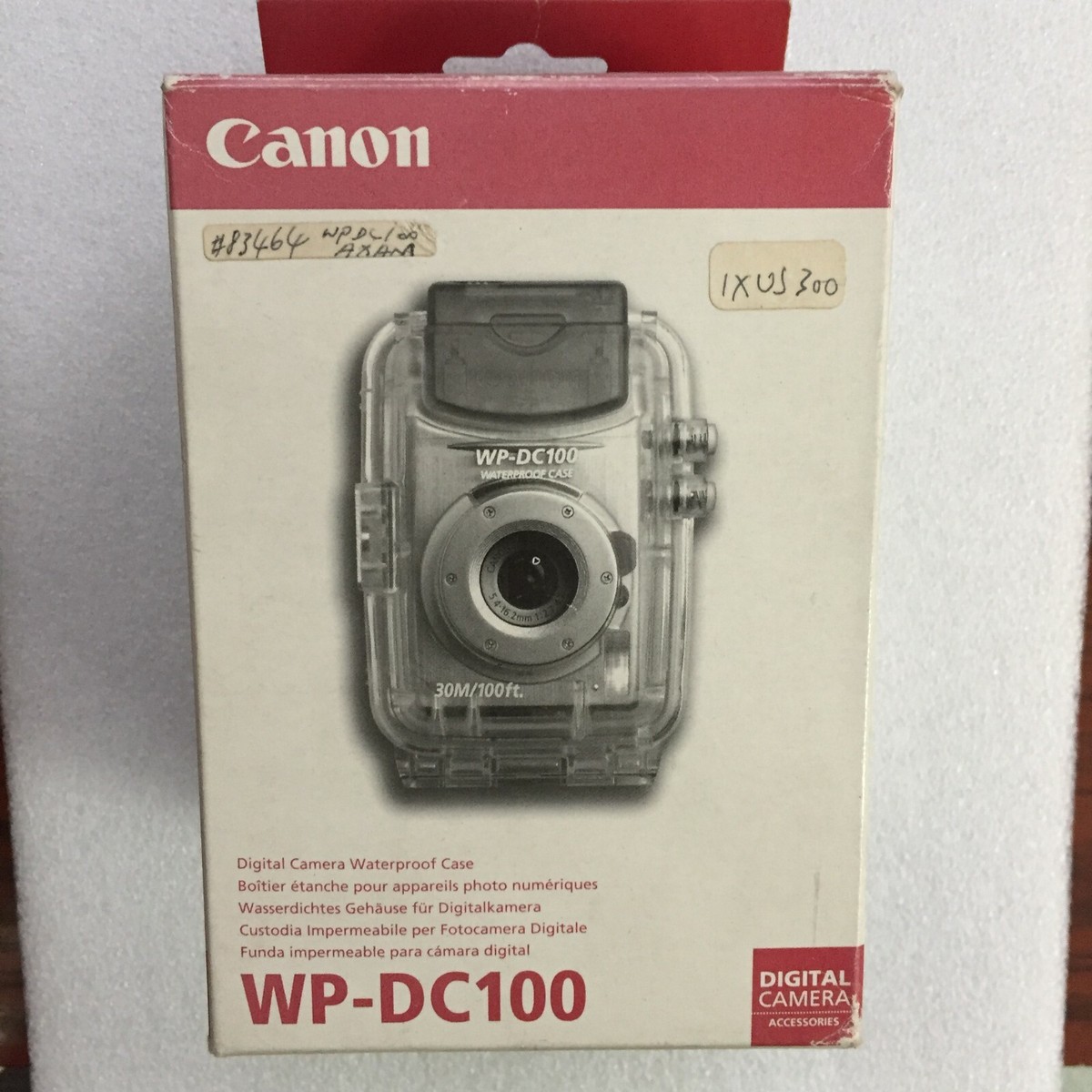 Canon WP-DC100 Waterproof Case underwater 30m for PowerShot