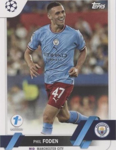 Phil Foden 2022-23 Topps Stadium Club Chrome UEFA Refractor #47