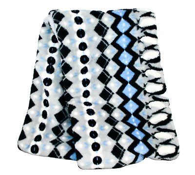 VERA BRADLEY Fleece Loop Scarf Penguin Intersia Blue 24634-Q37