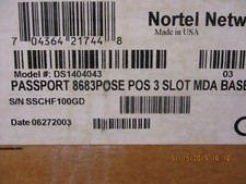 New, NORTEL NETWORKS,  DS1404043 PASSPORT 8683-POSE POS 3 SLOT MDA BASEBORD