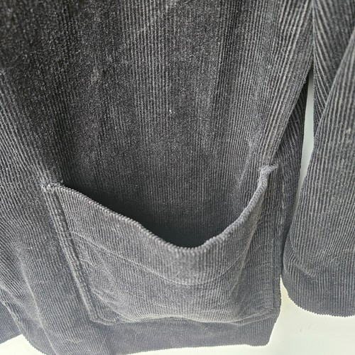 Jools London Mens Large Black Corduroy Light Weight Coat - Picture 2 of 9