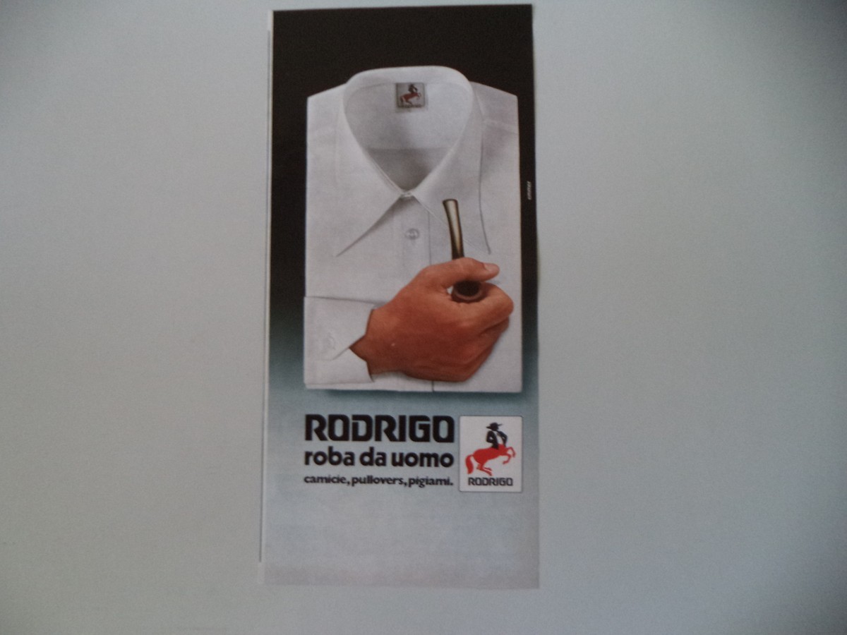 advertising Pubblicità 1977 RODRIGO CAMICIE