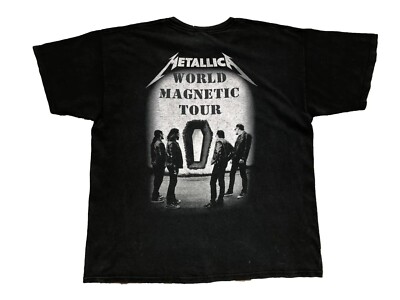 2008 Metallica Death Magnetic Tour Tee Shirt Jersey Over Print