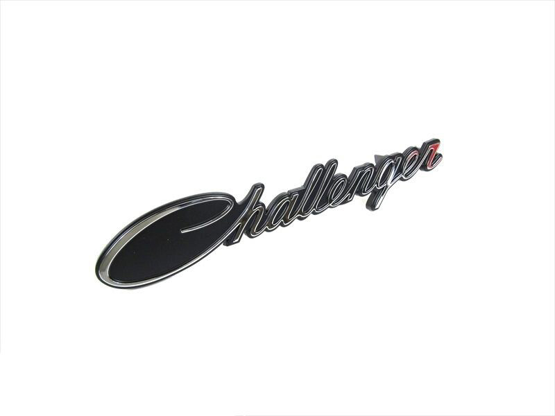 2008-2014 Dodge Challenger CHROME BLACK SCRIPT GRILLE EMBLEM