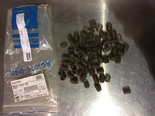 Lot of 124 Atlas Copco spring, part number 1002-2741-00
