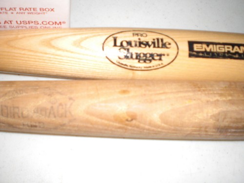 New York Yankees Old Stadium 2 Bat Lot Reggie Jackson Burger King Adirondack - Picture 2 of 11