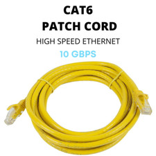 Yellow CAT6 Ethernet Patch Cord High Speed Internet Network Cable 3ft-100ft LOT