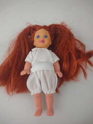 1998  Kid Kore Kelly Doll RedHair Blue Eyes Doll W/ White  Pajamas