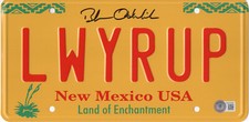 BOB ODENKIRK SIGNED AUTOGRAPH BREAKING BAD LICENSE PLATE  BECKETT BAS COA