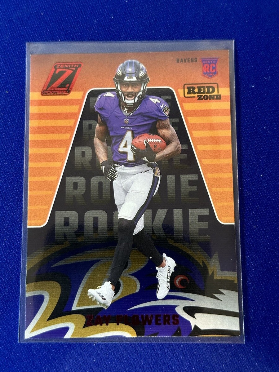 2023 Panini Zenith Zay Flowers Red Zone RC #200 SP Ravens | eBay