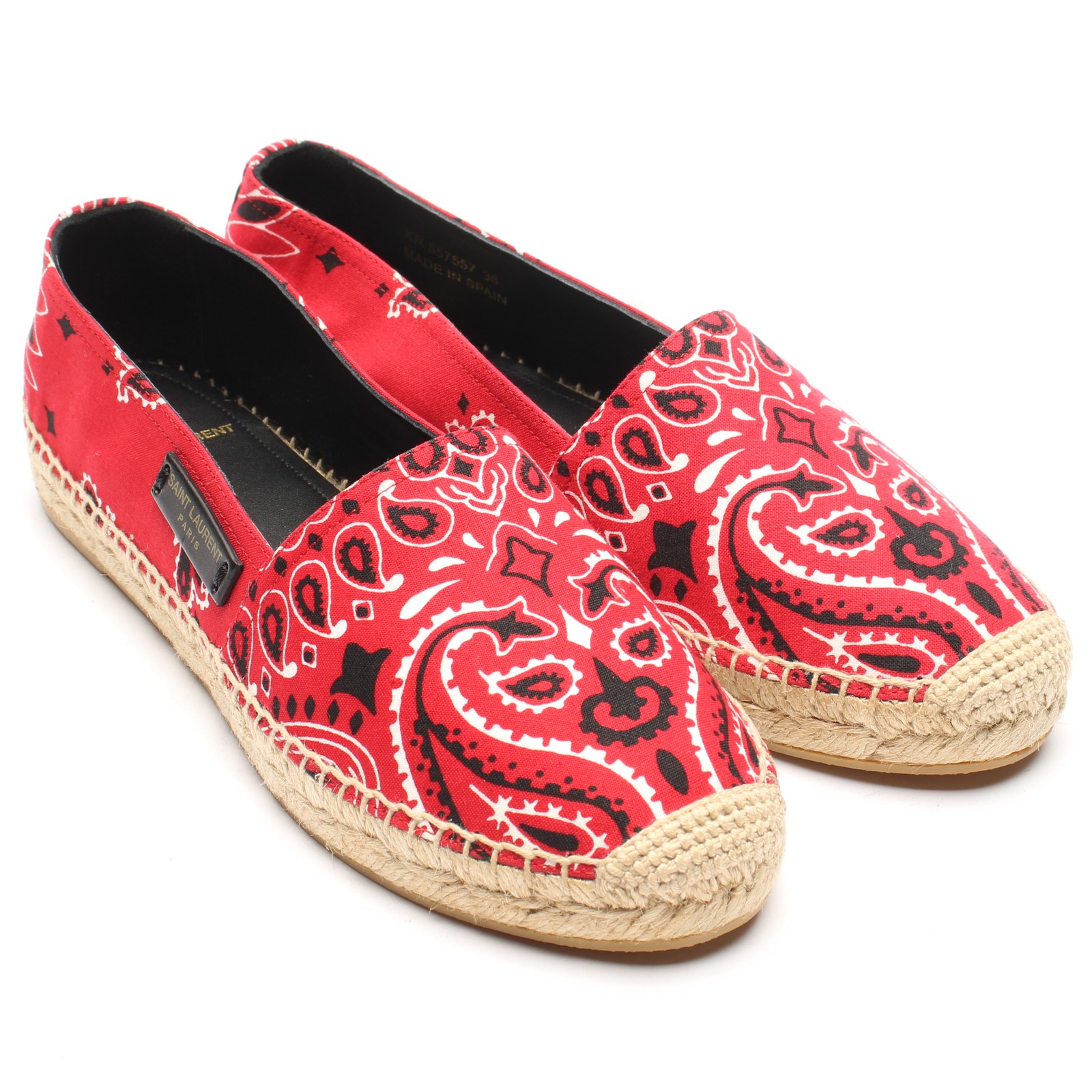 Espadrillas Saint Laurent Rosso 36 euro nuove