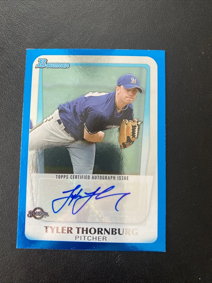 2011 Bowman Draft Prospects # BPA-TT  - Tyler Thornburg AUTO RC Brewers #/199 - Image 2 of 4