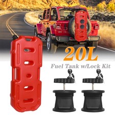 20L 5Gallon Fuel Pack Gas Can Tank Emergency Container Lock for Jeep Offroad ATV