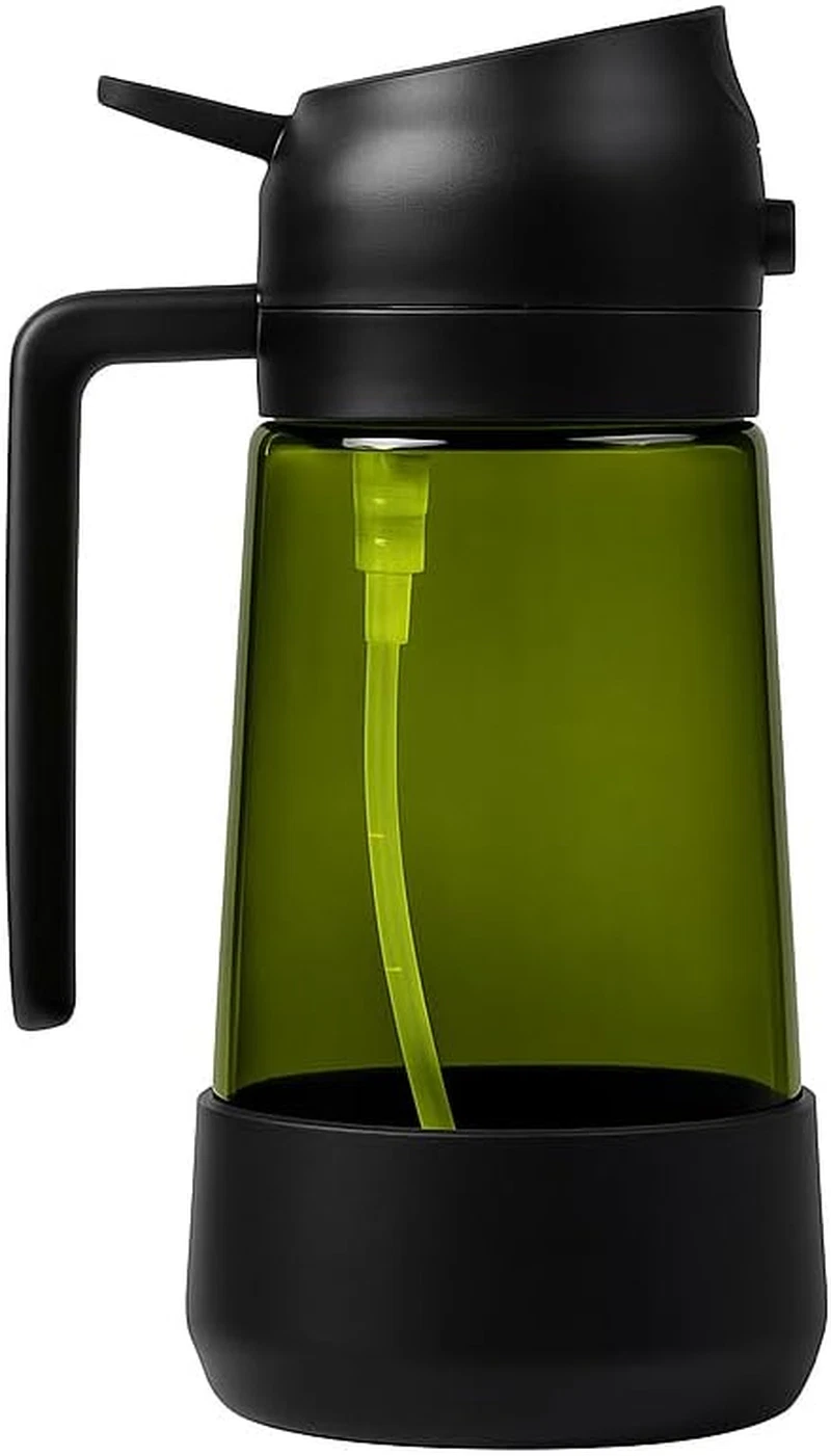 Rociador Aceite para 2 En 1 470ml Vidrio Base Silicona Niebla Vertido Cocina