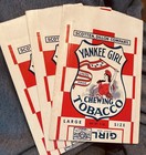 3 VINTAGE CHEWING TOBACCO BAGS YANKEE GIRL  BRAND UNUSED PAPER SACKS EPHEMERA  — photo 1