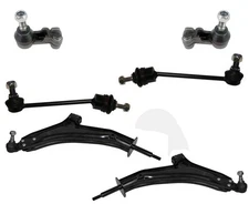 Front Lower Control Arms Tie Rods Links for 2002 2003 2005 Land Rover Freelander