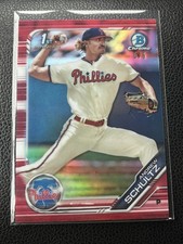 2019 Bowman Draft Chrome Red Refractor /5 Andrew Schultz #BDC-120 Phillies